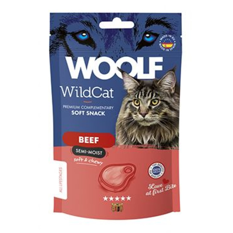 WOOLF WildCat Semi-Moist Snack Beef 50g