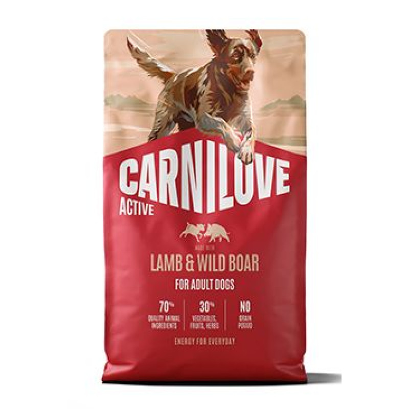 Carnilove Dog Active Dry Lamb&Wild Boar Adult AB 4kg