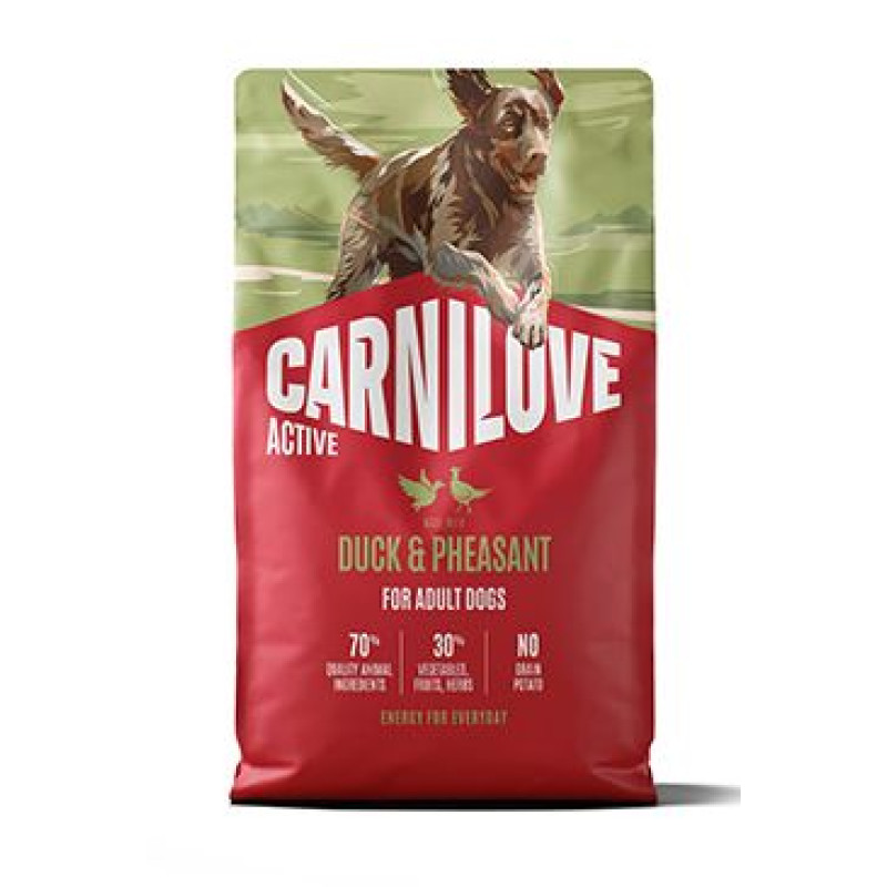 Carnilove Dog Active Dry Duck&Pheasant Adult AB 4kg