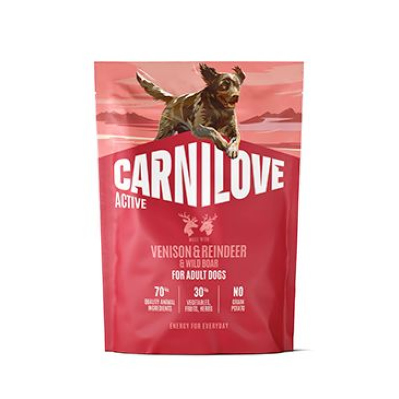 Carnilove Dog Active Dry Venis&Rein&Wild AdultAB 1,5kg
