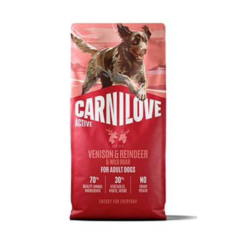 Carnilove Dog Active Dry Venis&Rein&Wild AdultAB12kg