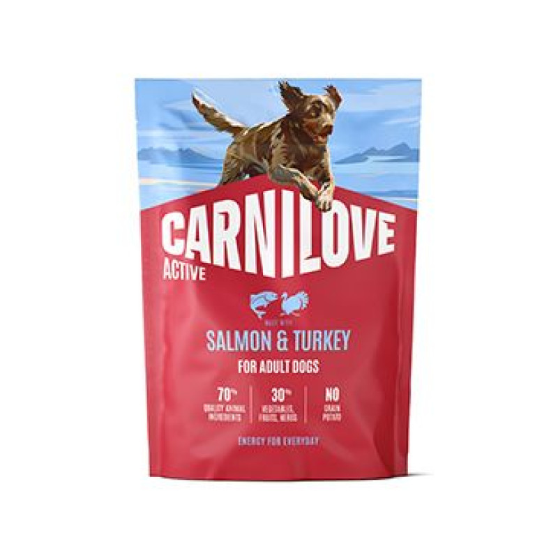 Carnilove Dog Active Dry Salmon&Turkey Adult AB 1,5kg