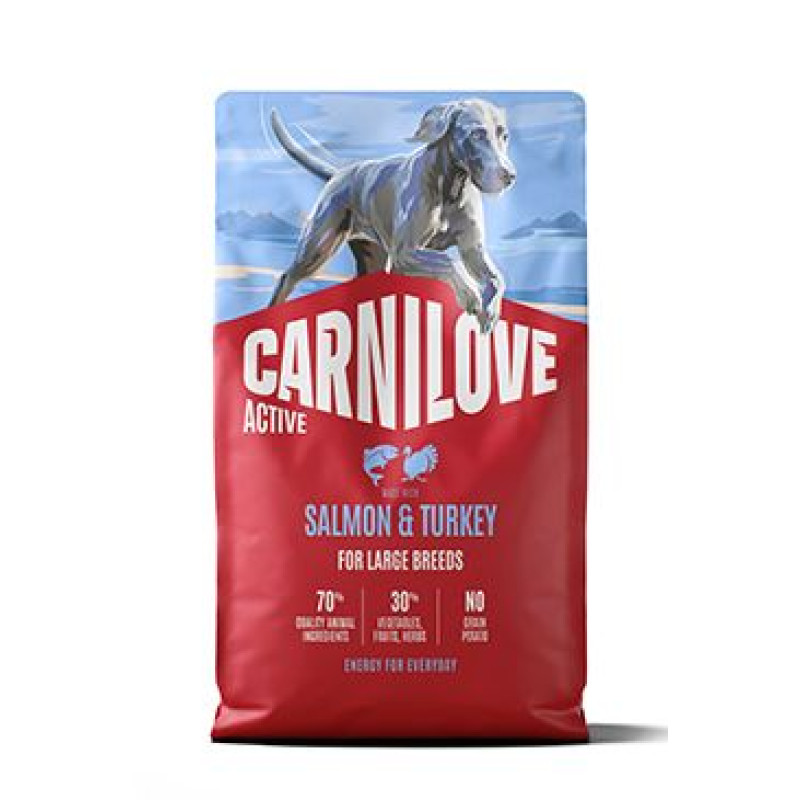 Carnilove Dog Active Dry Salmon&Turkey Adult LB 4kg