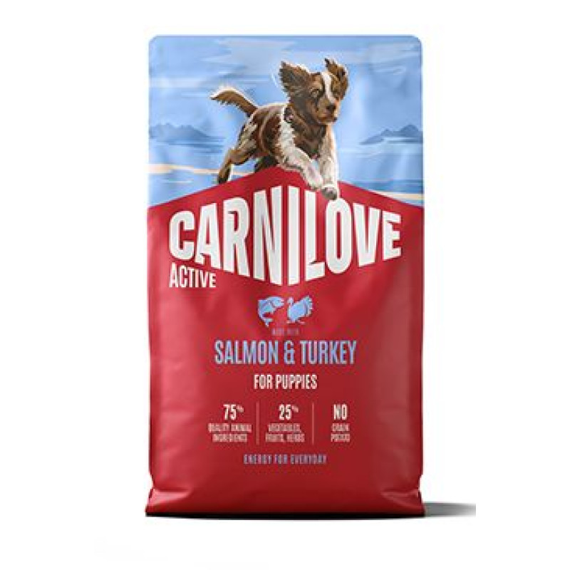 Carnilove Dog Active Dry Salmon&Turkey Puppies 4kg