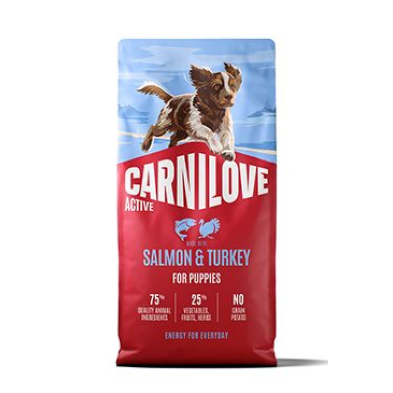 Carnilove Dog Active Dry Salmon&Turkey Puppies 12kg