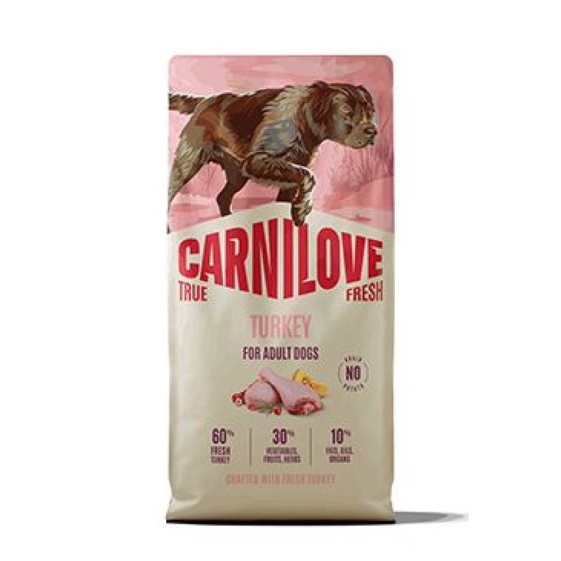 Carnilove Dog True Fresh Dry Turkey Adult AllBree 12kg