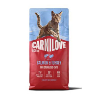 Carnilove Cat Active Dry Salmon&Turkey Steril.Ad.AB6kg