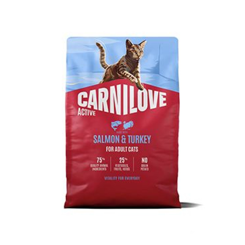 Carnilove Cat Active Dry Salmon&Turkey Adult AB 2kg
