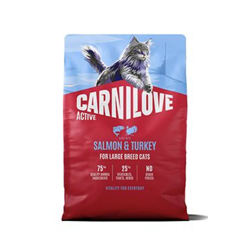 Carnilove Cat Active Dry Salmon&Turkey Adult LB 2kg