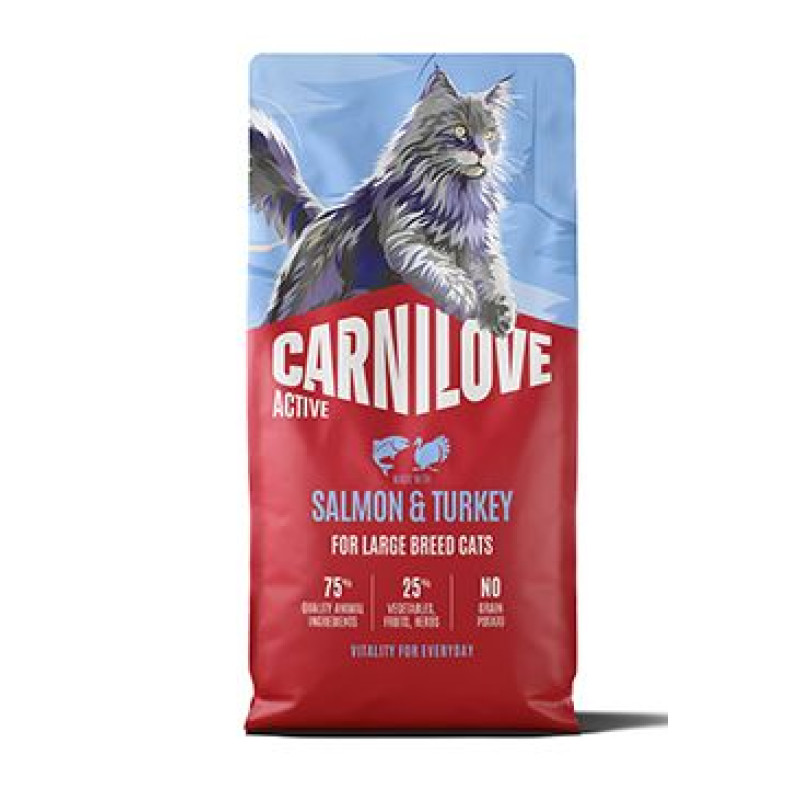 Carnilove Cat Active Dry Salmon&Turkey Adult LB 6kg