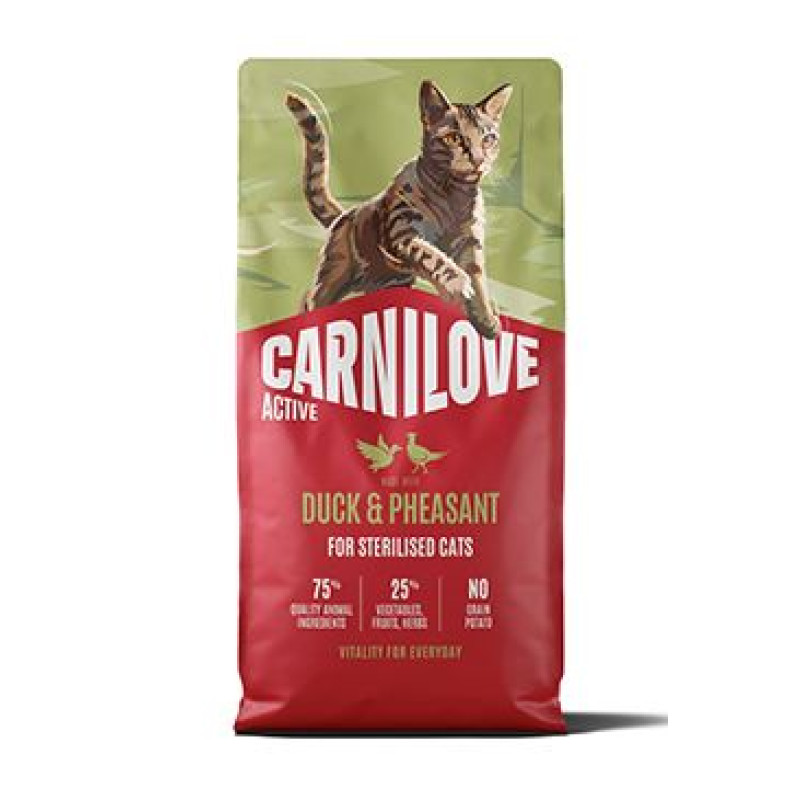 Carnilove Cat Active Dry Duck&Pheas.Steril.Ad.AB 6kg