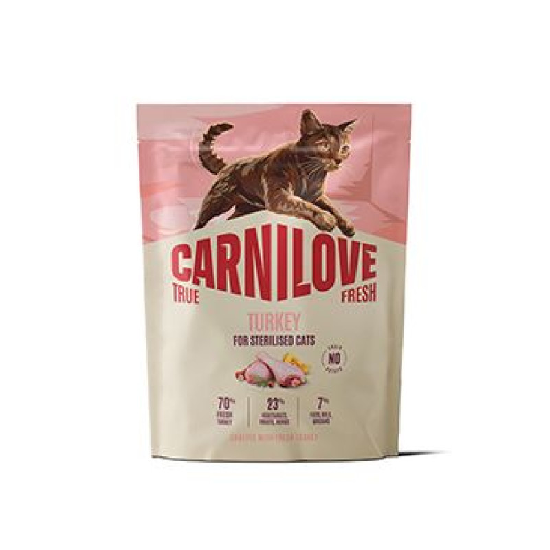 Carnilove Cat True Fresh Dry Turkey Steril.Ad.AB 400g