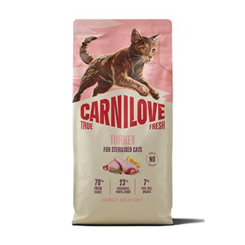 Carnilove Cat True Fresh Dry Turkey Steril.Ad.AB 6kg
