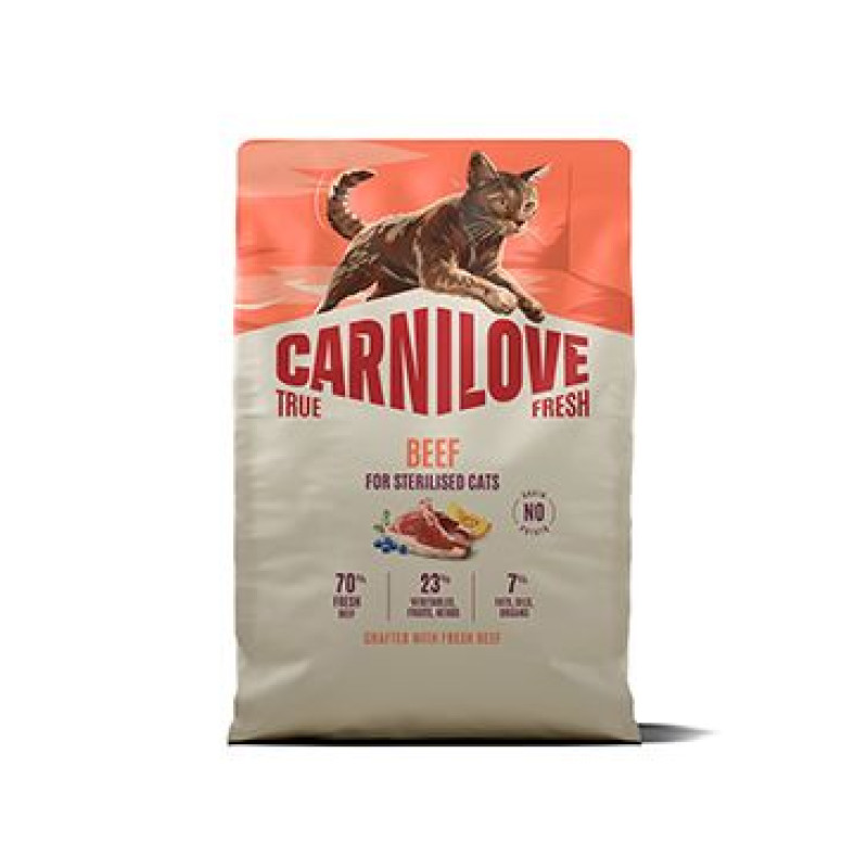 Carnilove Cat True Fresh Dry Beef Steril. Adult AB 2kg
