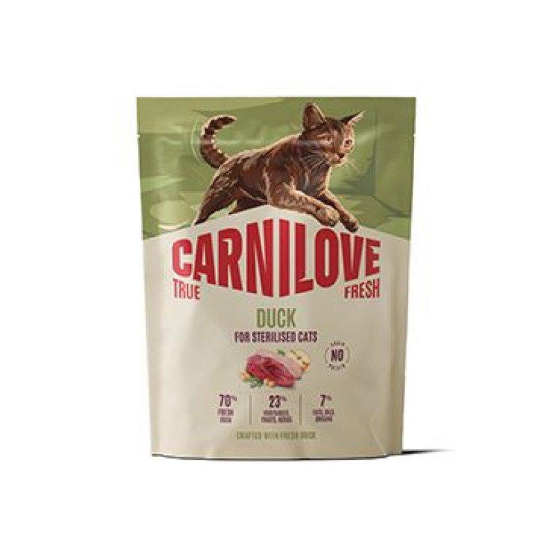 Carnilove Cat True Fresh Dry Duck Steril. Ad.AB 400g
