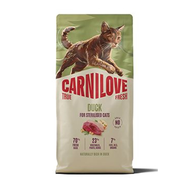 Carnilove Cat True Fresh Dry Duck Steril. Ad.AB 6kg