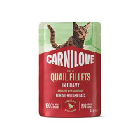 Carnilove Cat Pouch Gravy Quail+Dandelion Steril. 85g
