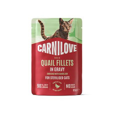 Carnilove Cat Pouch Gravy Quail+Dandelion Steril. 85g