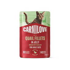 Carnilove Cat Pouch Jelly Quail+Dandelion 85g