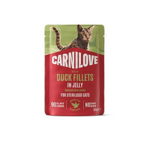 Carnilove Cat Pouch Jelly Duck+Catnip Steril. 85g