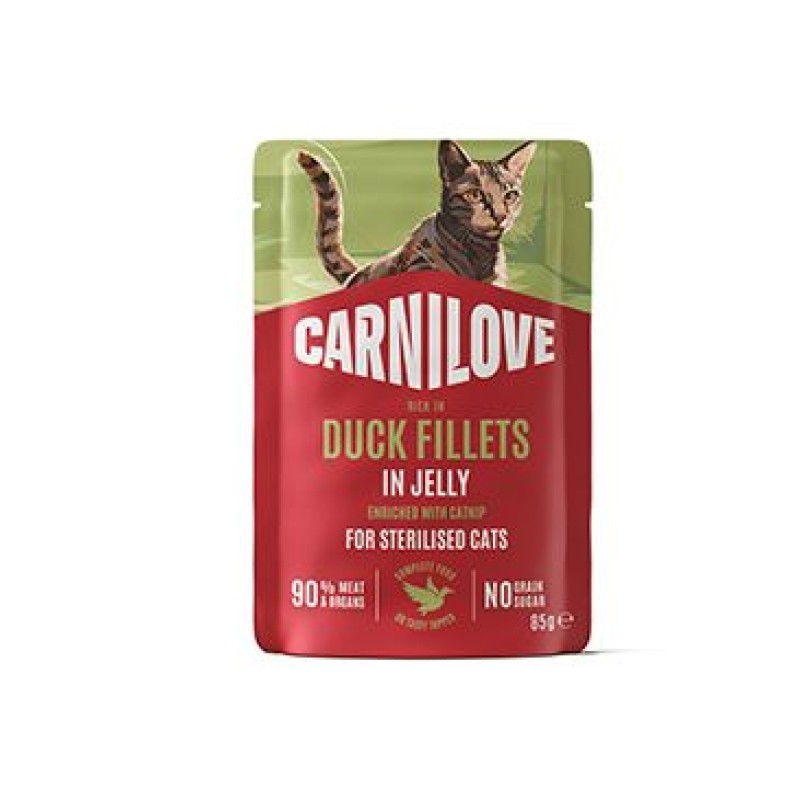 Carnilove Cat Pouch Jelly Pheasan+Raspberry Leaves 85g