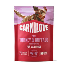 Carnilove Dog Pouch Paté Turkey&Buffalo+Rose 300g