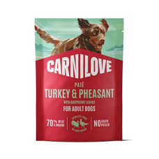 Carnilove Dog Pouch Paté Turkey&Pheas.+Rasp. 300g