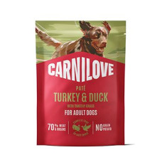 Carnilove Dog Pouch Paté Turkey&Duck+Timothy  300g