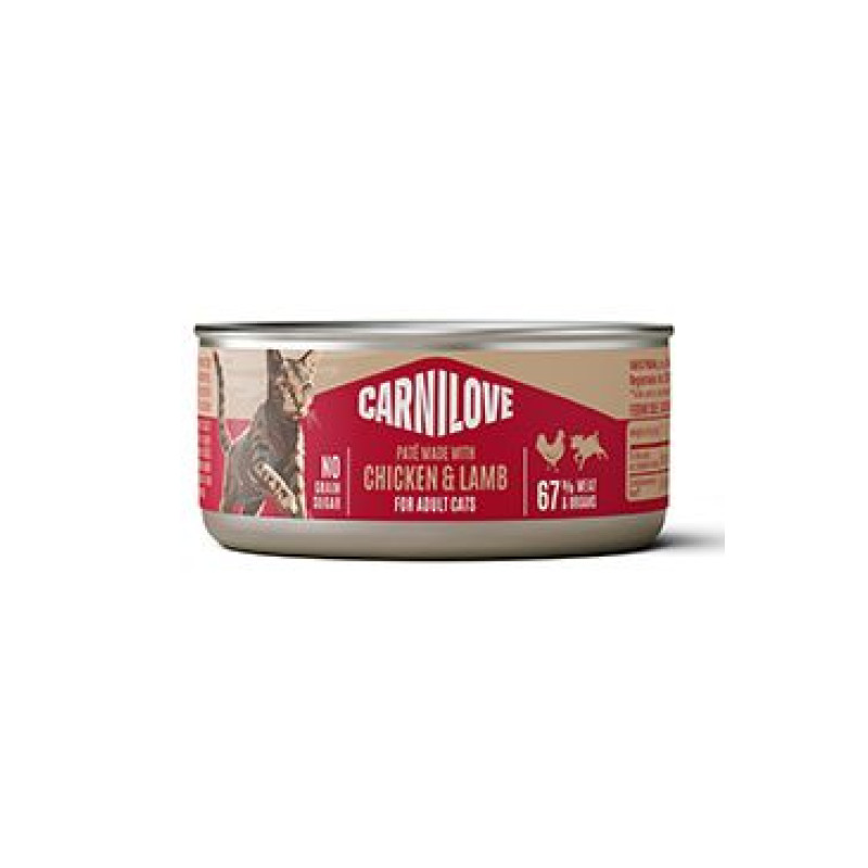 Carnilove Cat Can Paté Chicken&Lamb 100g