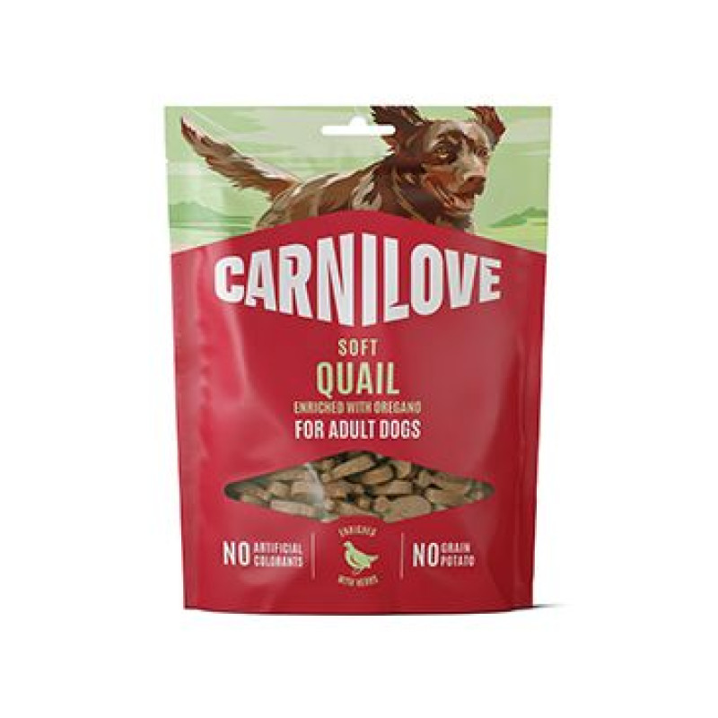 Carnilove Dog Soft Snack Quail+Oregano 200g