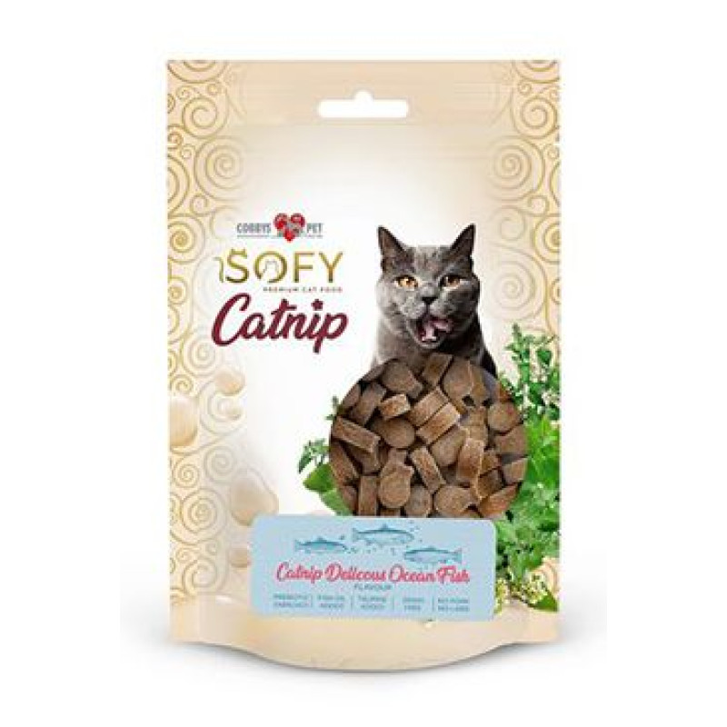 Pochoutka Aiko Cat SOFY Catnip Delicous Ocean Fish 50g