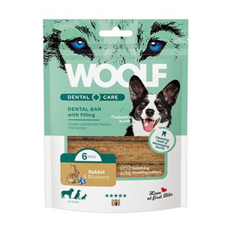 WOOLF Dental Care Bar with Rabbit&Blueberry 108g/6ks