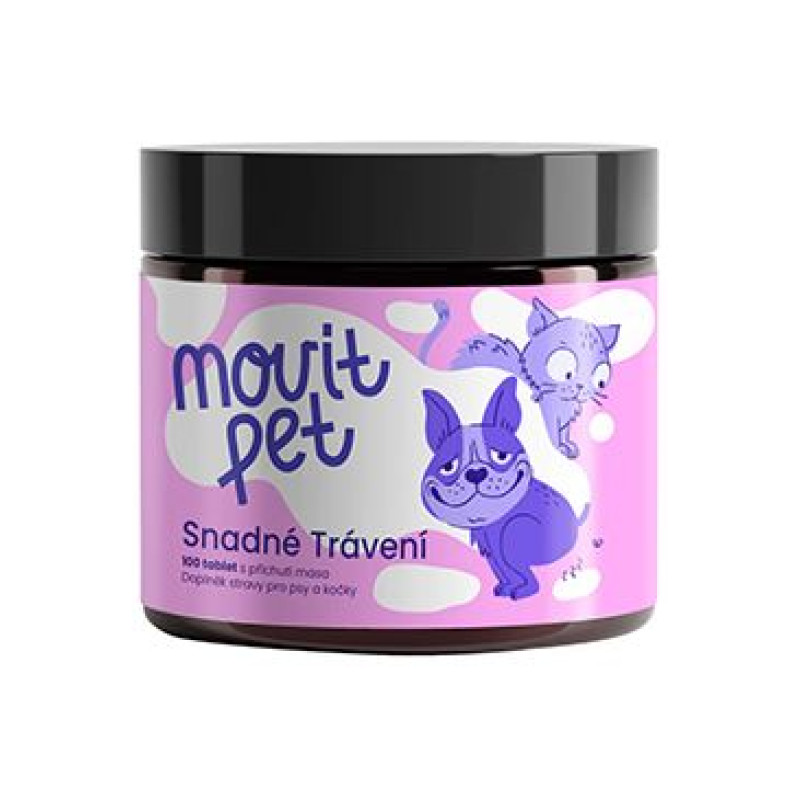 MOVit PET Snadné trávení, s příchutí masa 100tbl