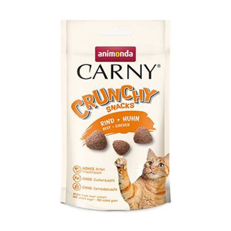 Animonda kočka CARNY poch. Crunchy hovězí/kuře 50g