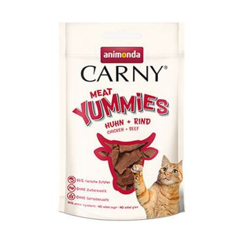 Animonda kočka CARNY poch. Meat Yummies kuře/hovězí50g