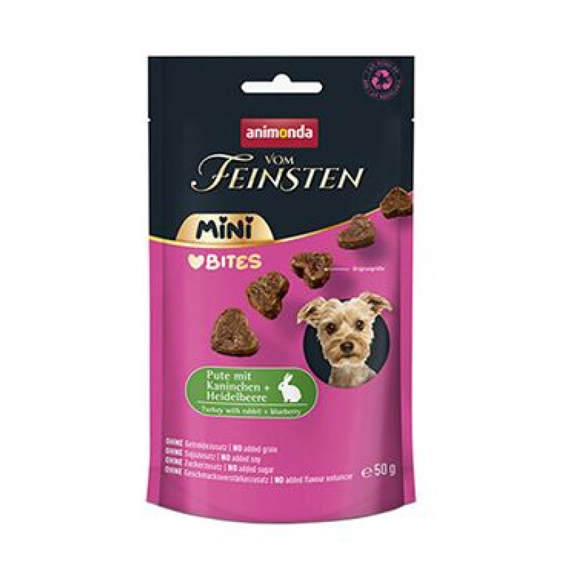 Animonda pes VF poch. Mini Bites krůta/králík/bor.50g