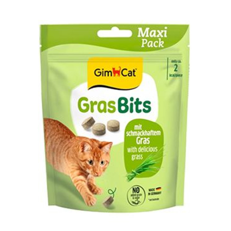 GimCat Gras Bits tablety s kočičí trávou 140g