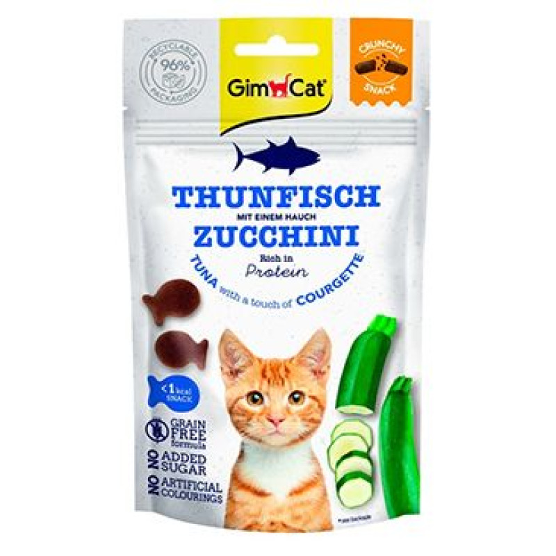 GimCat Crunchy Snacks tuňák&cuketa 50g