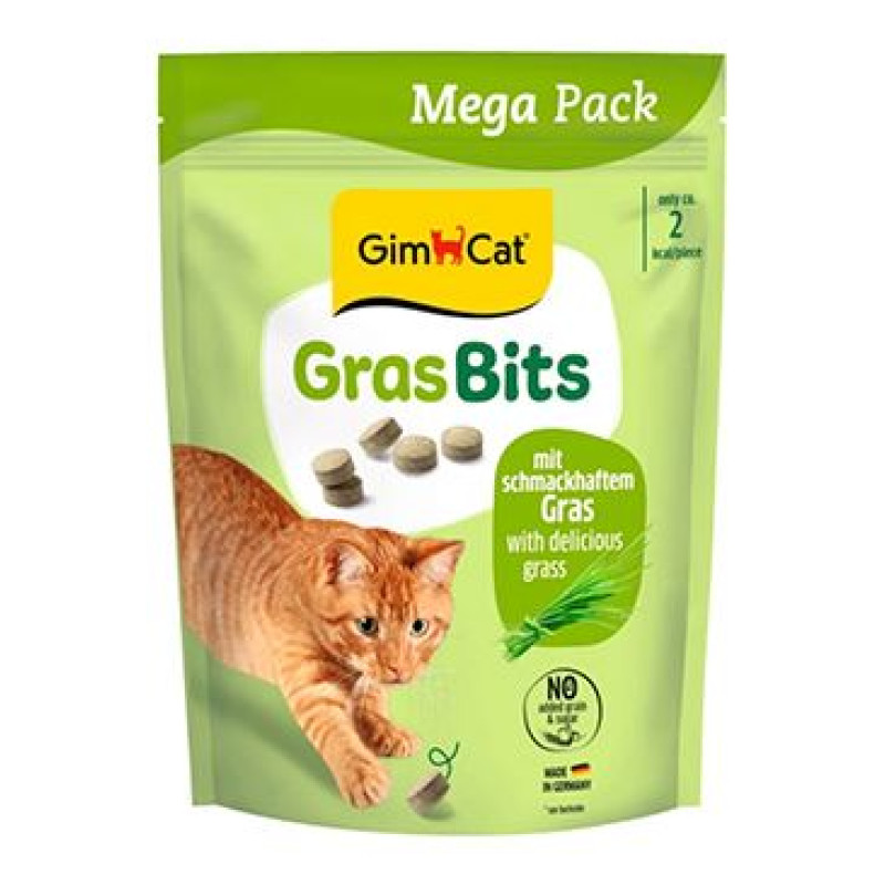 GimCat Gras Bits tablety s kočičí trávou 425g