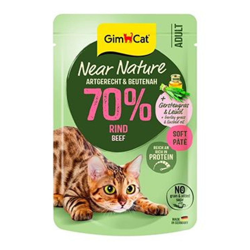 GimCat Near Nature kapsa hovězí 85g