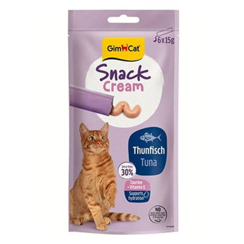 GimCat Snack Cream tuňák 6x15g