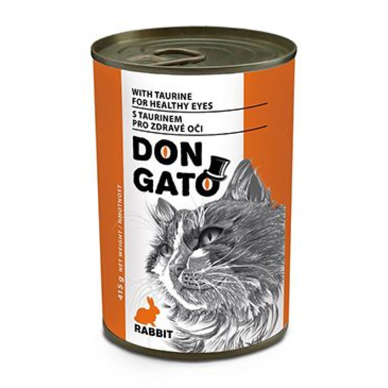 Don Gato cat konz. králičí 415g