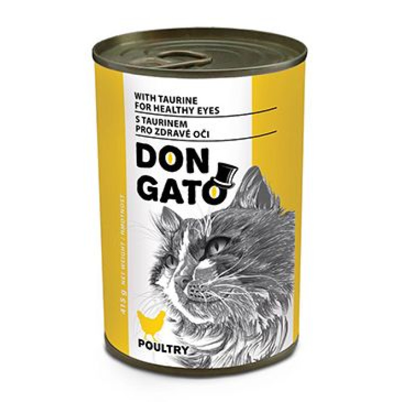 Don Gato cat konz. drůbeží 415g