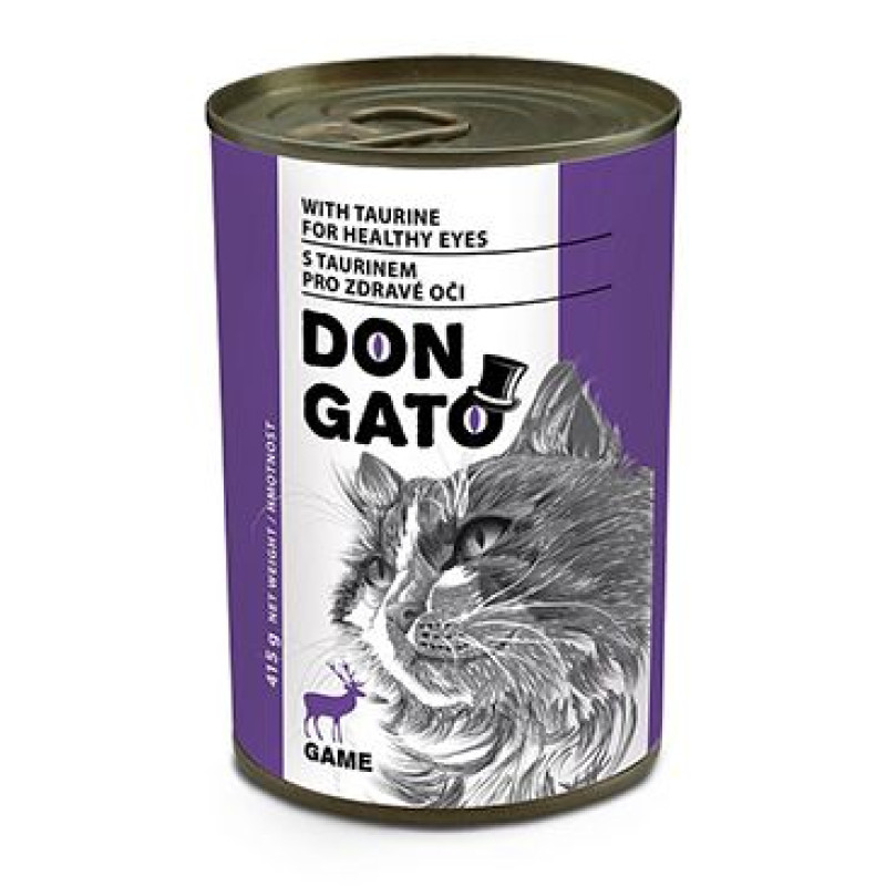 Don Gato cat konz. zvěřinová 415g