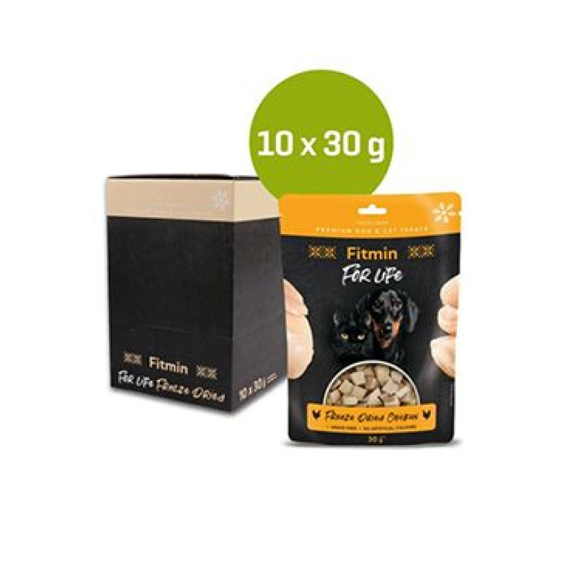 Fitmin FL dog,cat poch. Mrazem sušené kuřecí 10x30g