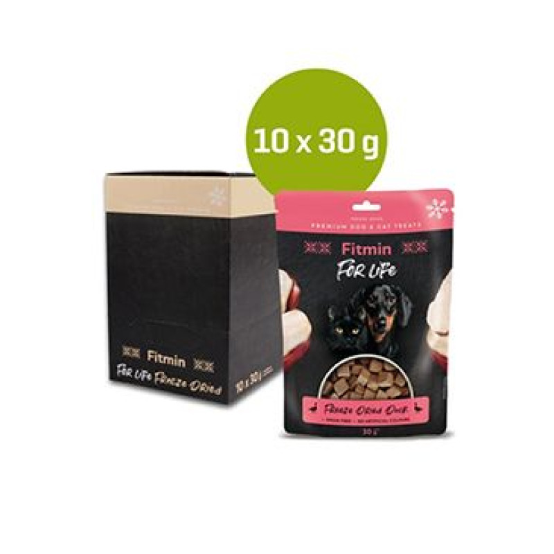 Fitmin FL dog,cat poch. Mrazem sušené kachní 10x30g
