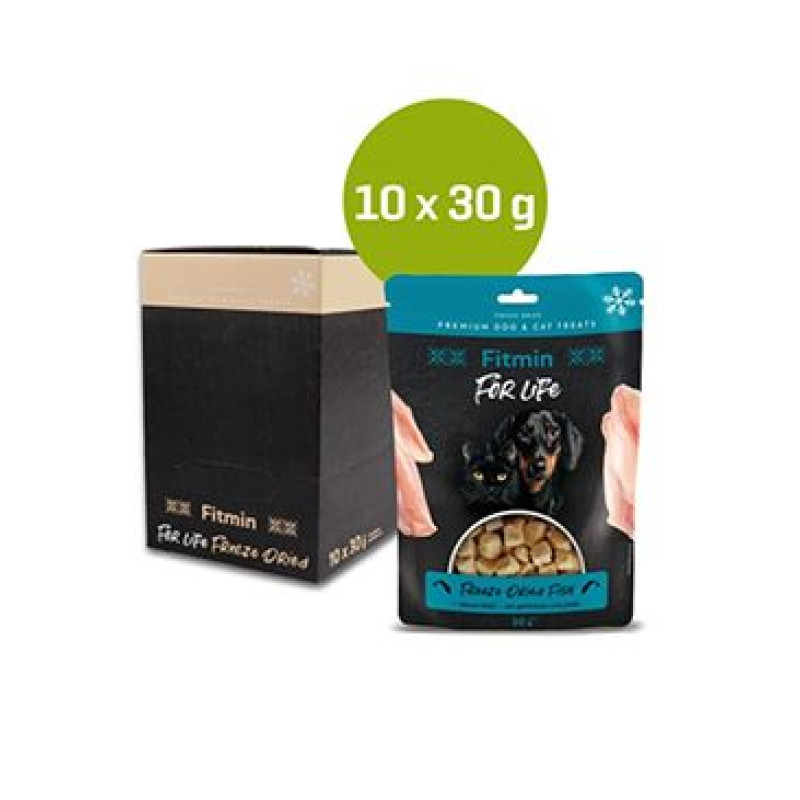 Fitmin FL dog,cat poch. Mrazem sušené rybí 10x30g