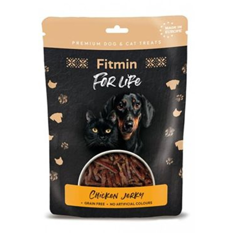 Fitmin FL dog,cat poch. Kuřecí jerky 70g