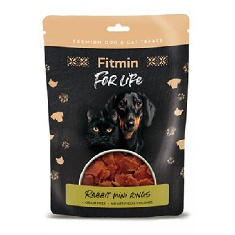 Fitmin FL dog,cat poch. Králičí mini kroužky 70g