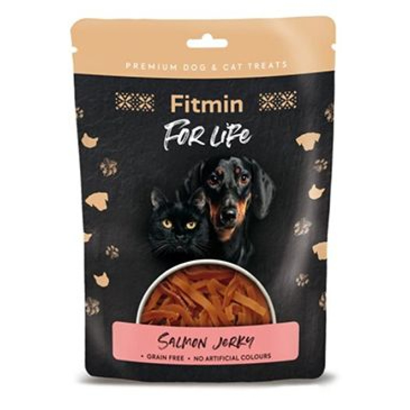 Fitmin FL dog,cat poch. Lososové jerky 70g